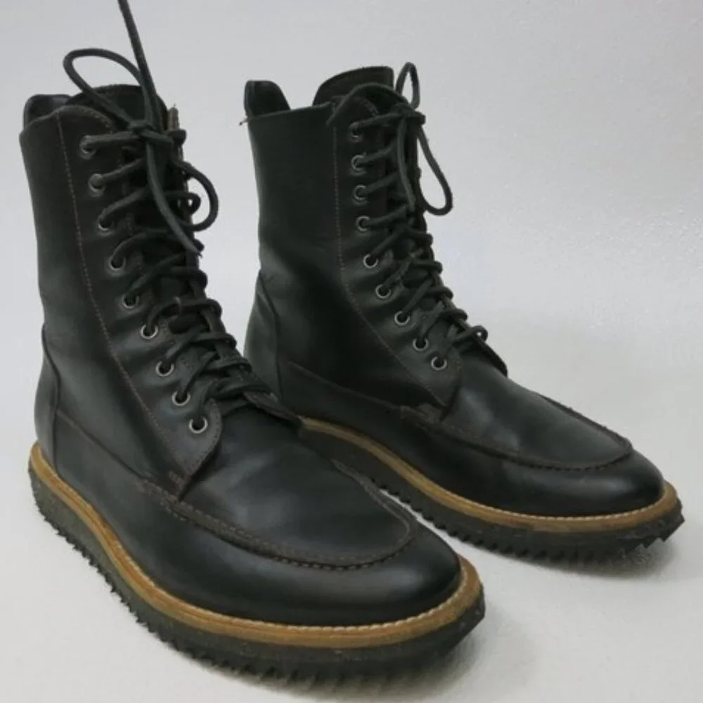 Casbia Leather Hand Stitched Leather Dress chukka Boots Shoes Footwear Men's 42